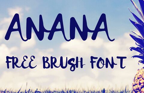 Anana Free brush font